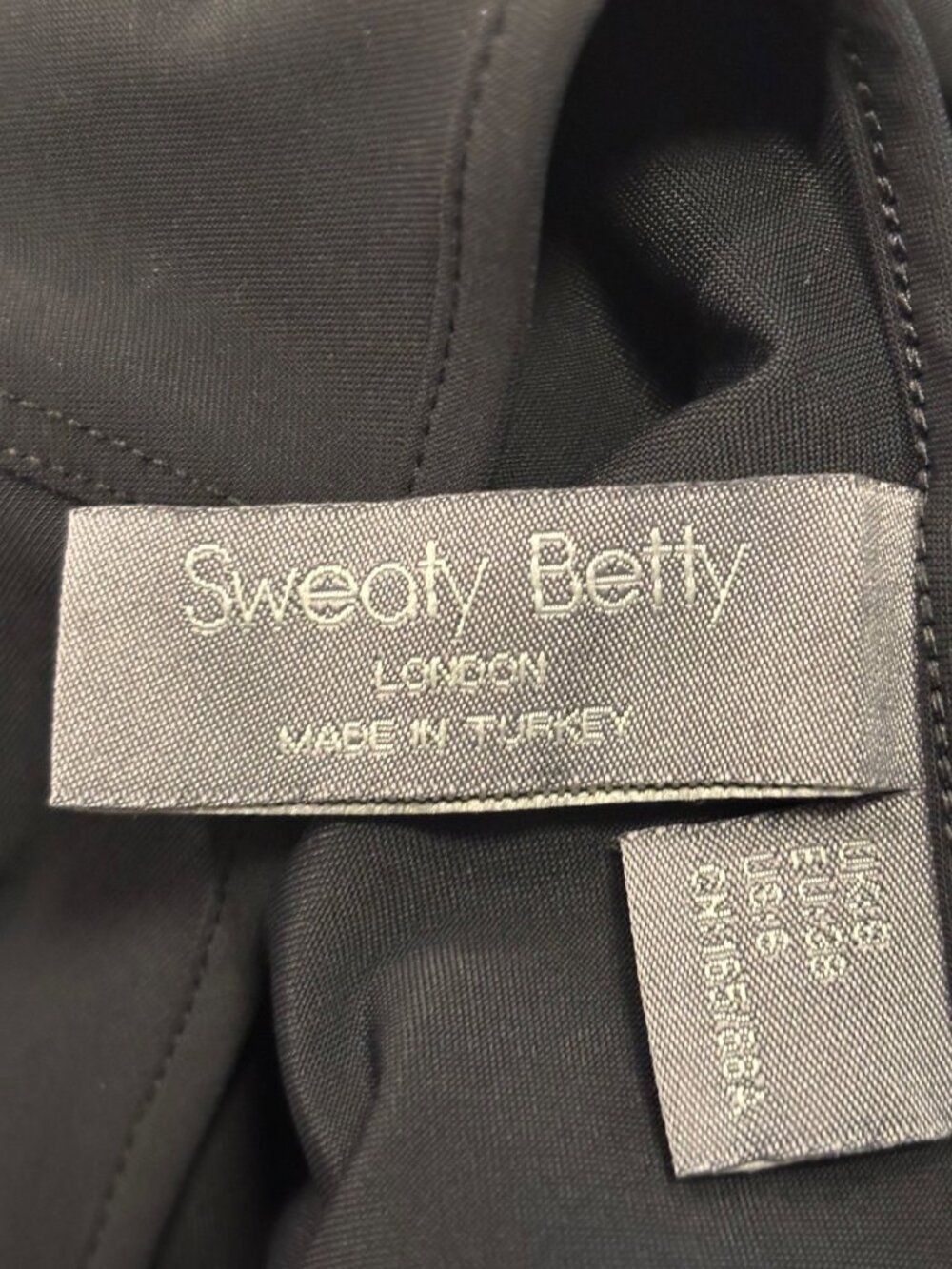 Quiet Luxury Sweaty Betty Black Drawstring Jumpsuit Large Athleisure Travel - Picture 4 of 7